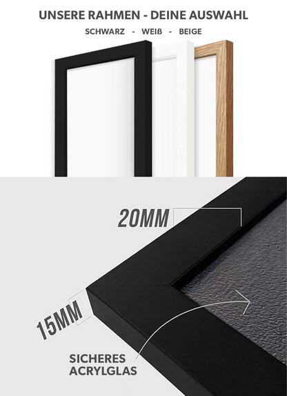 collect your dreams - Poster mit Premium-Rahmen