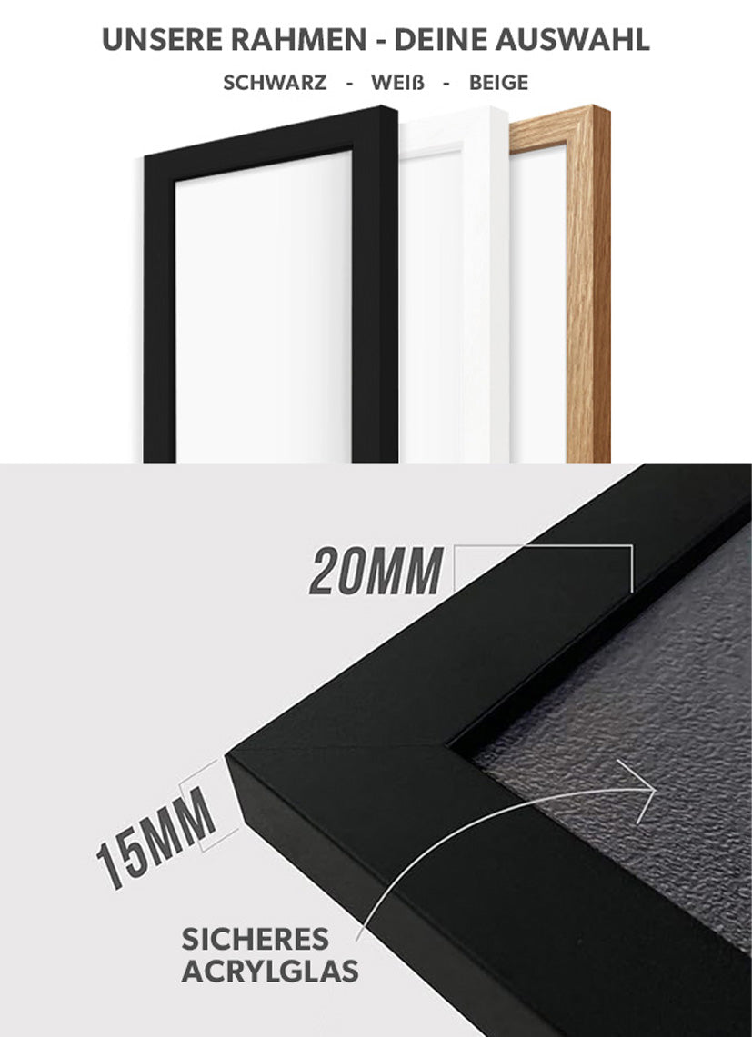 do it - Poster mit Premium-Rahmen