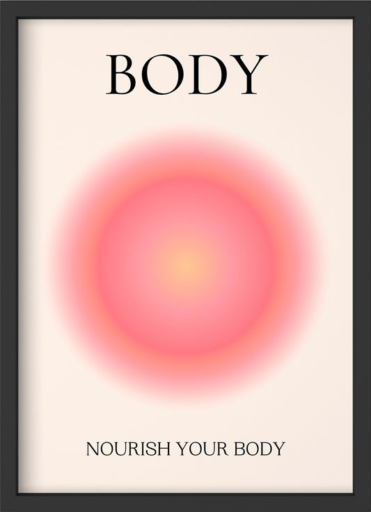 body - Poster mit Premium-Rahmen