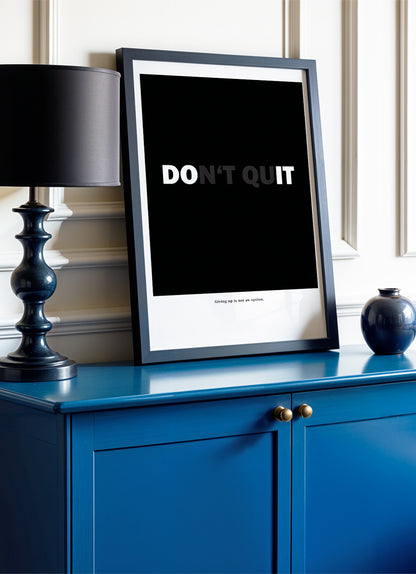 do it - Poster mit Premium-Rahmen
