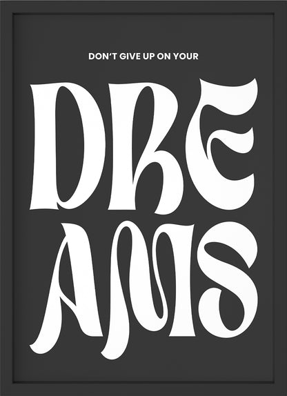 dreams - Poster mit Premium-Rahmen