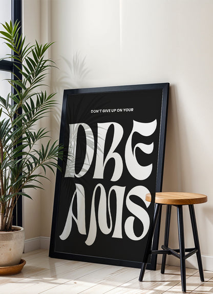 dreams - Poster mit Premium-Rahmen