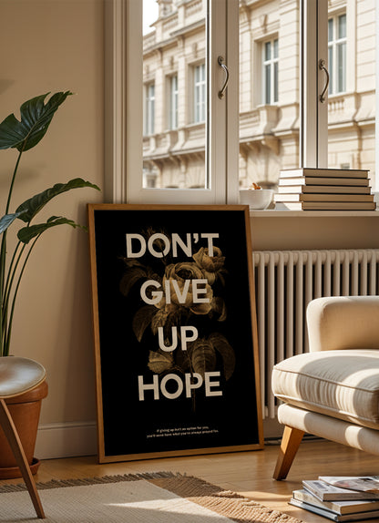 hope - Poster mit Premium-Rahmen