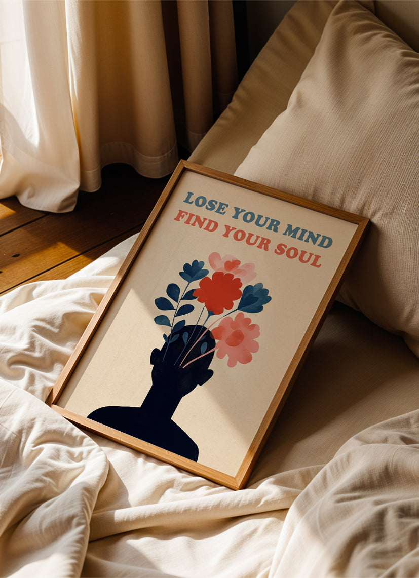 Lose your mind - Poster mit Premium-Rahmen