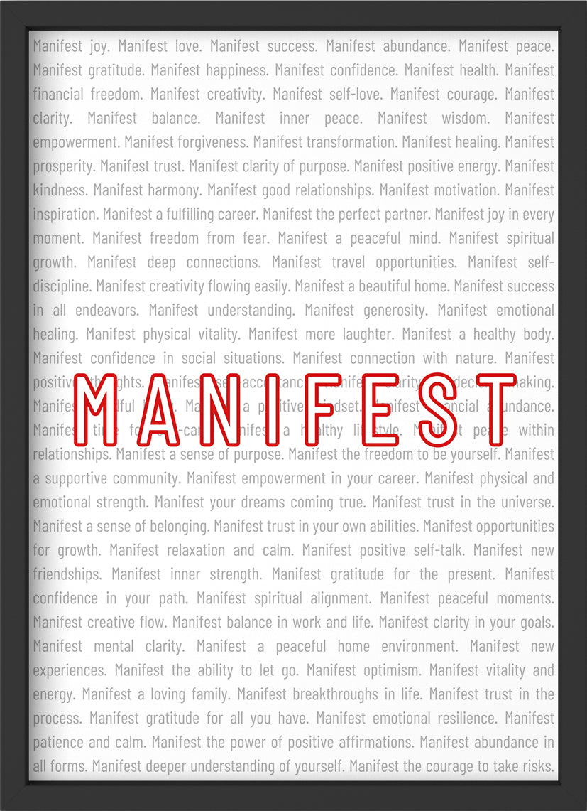 Manifest - Poster mit Premium-Rahmen
