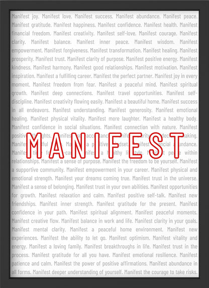 Manifest - Poster mit Premium-Rahmen