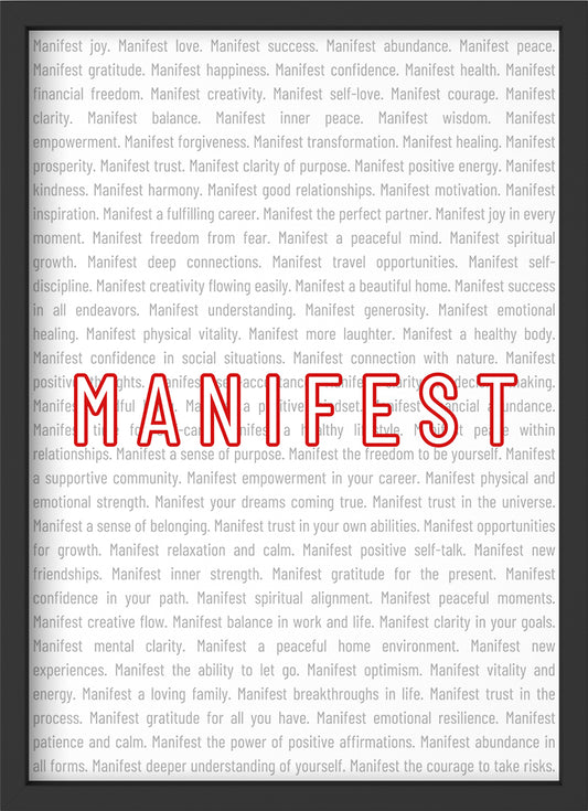 Manifest - Poster mit Premium-Rahmen