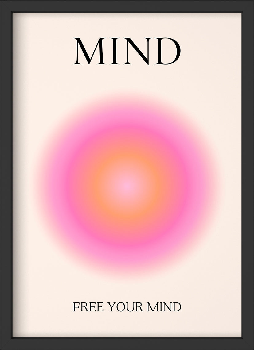 mind - Poster mit Premium-Rahmen