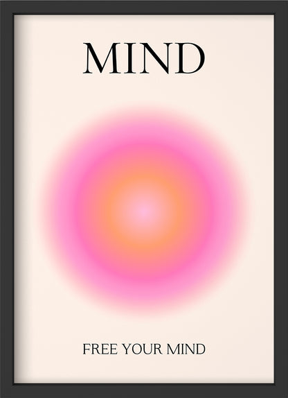 mind - Poster mit Premium-Rahmen