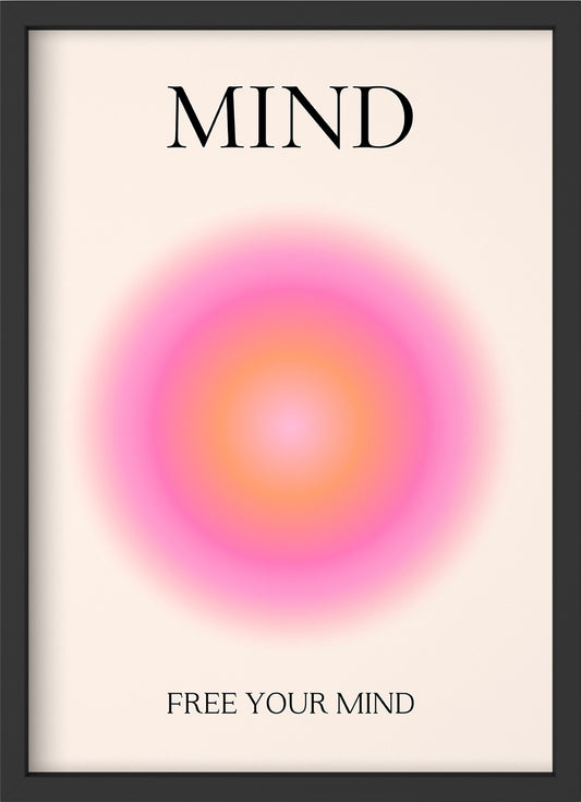 mind - Poster mit Premium-Rahmen