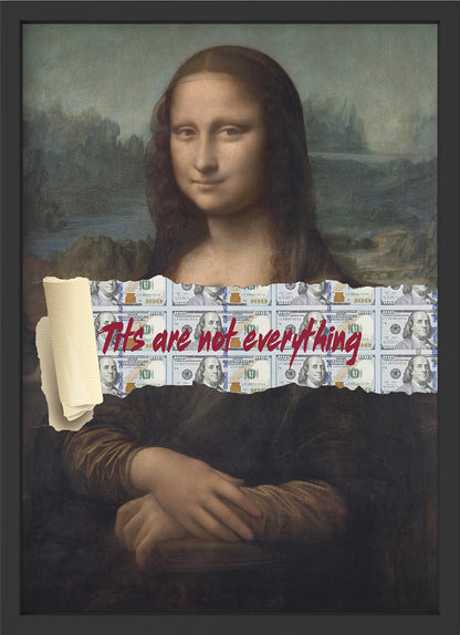 Tits are not everything - Poster mit Premium-Rahmen