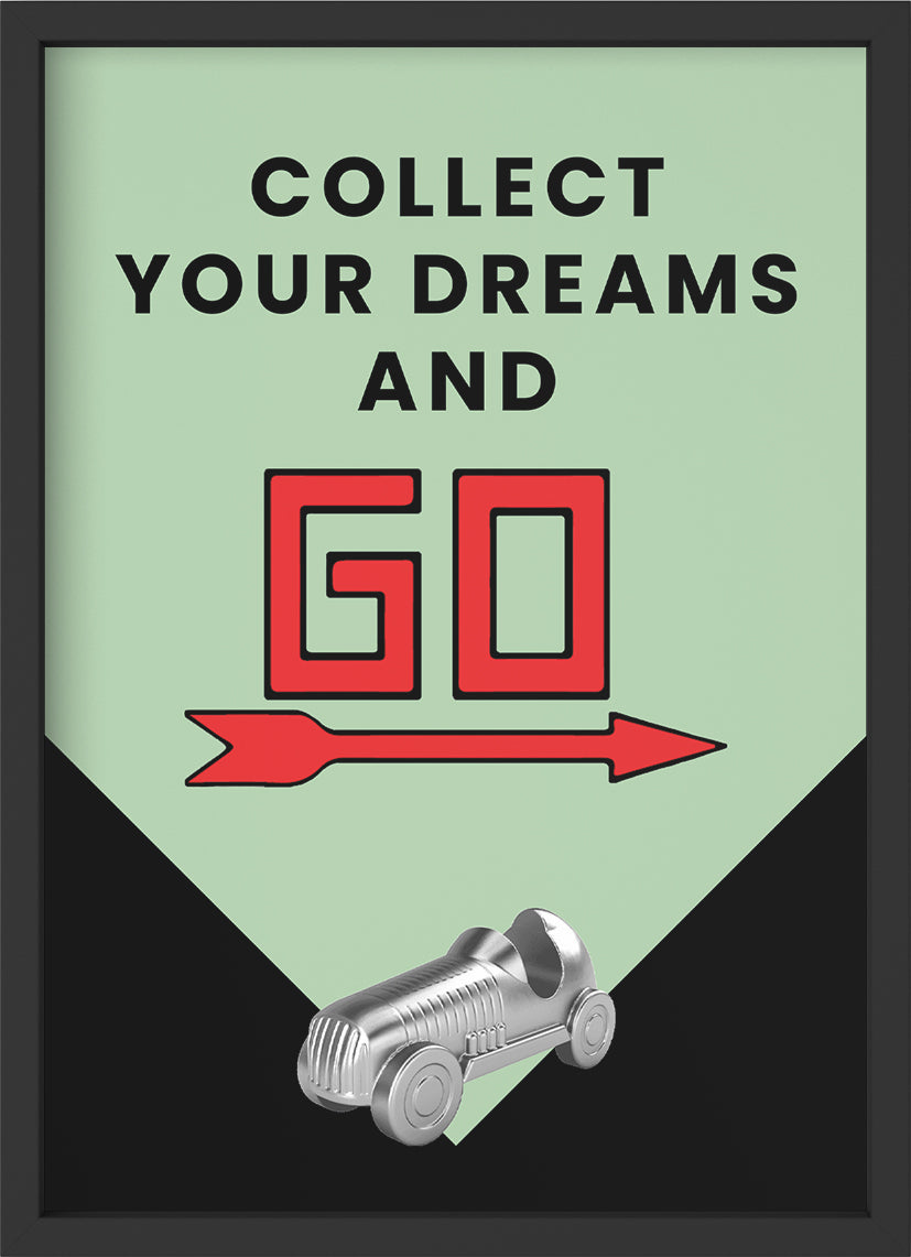 collect your dreams - Poster mit Premium-Rahmen