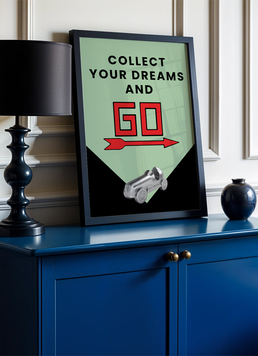 collect your dreams - Poster mit Premium-Rahmen