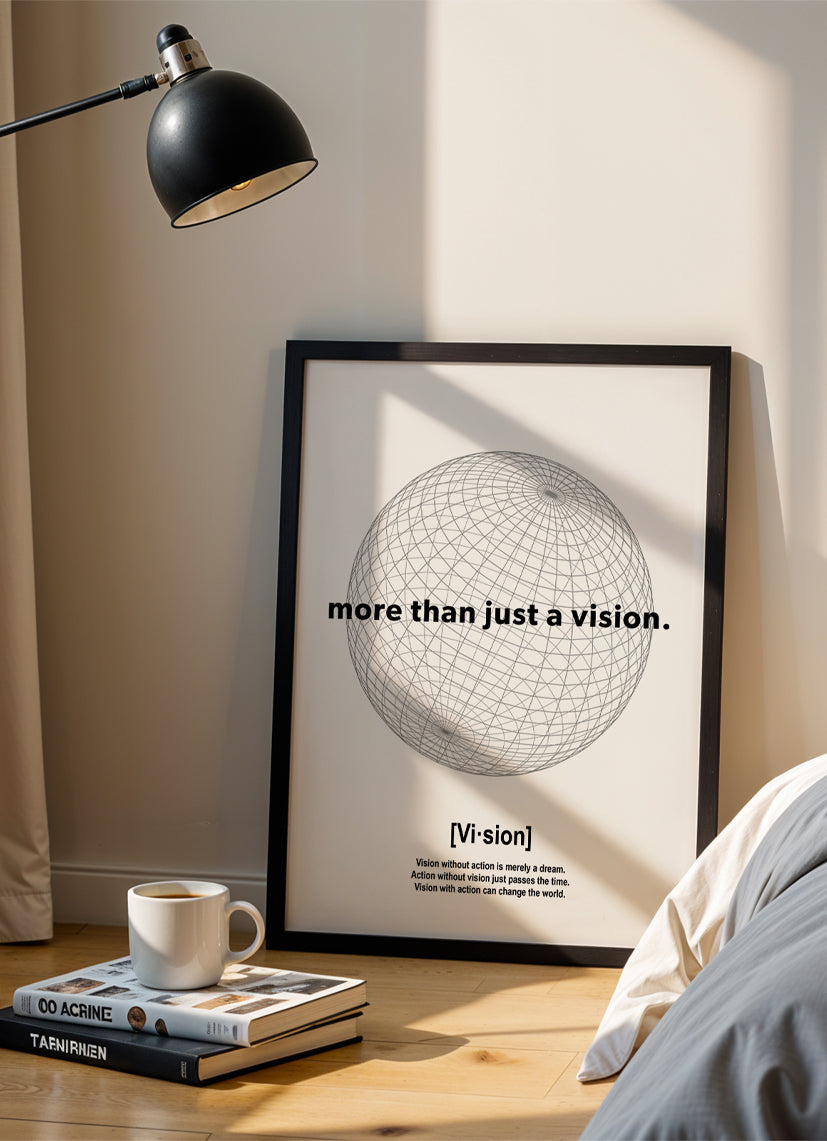 more than just a vision - Poster mit Premium-Rahmen
