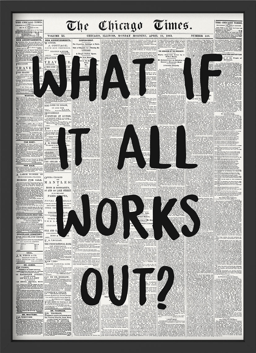 it all works out - Poster mit Premium-Rahmen