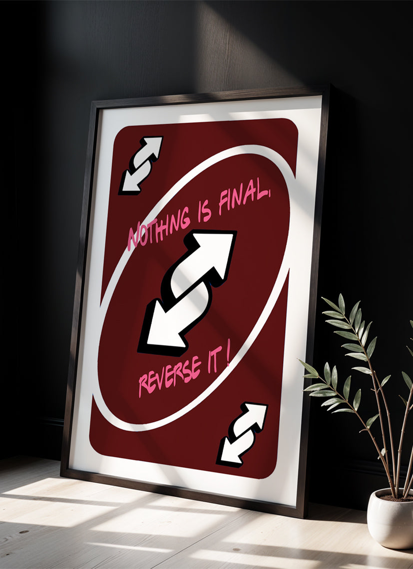 reverse it! - Poster mit Premium-Rahmen