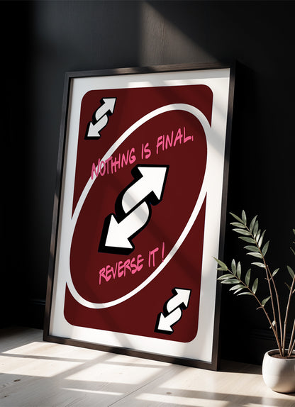 reverse it! - Poster mit Premium-Rahmen