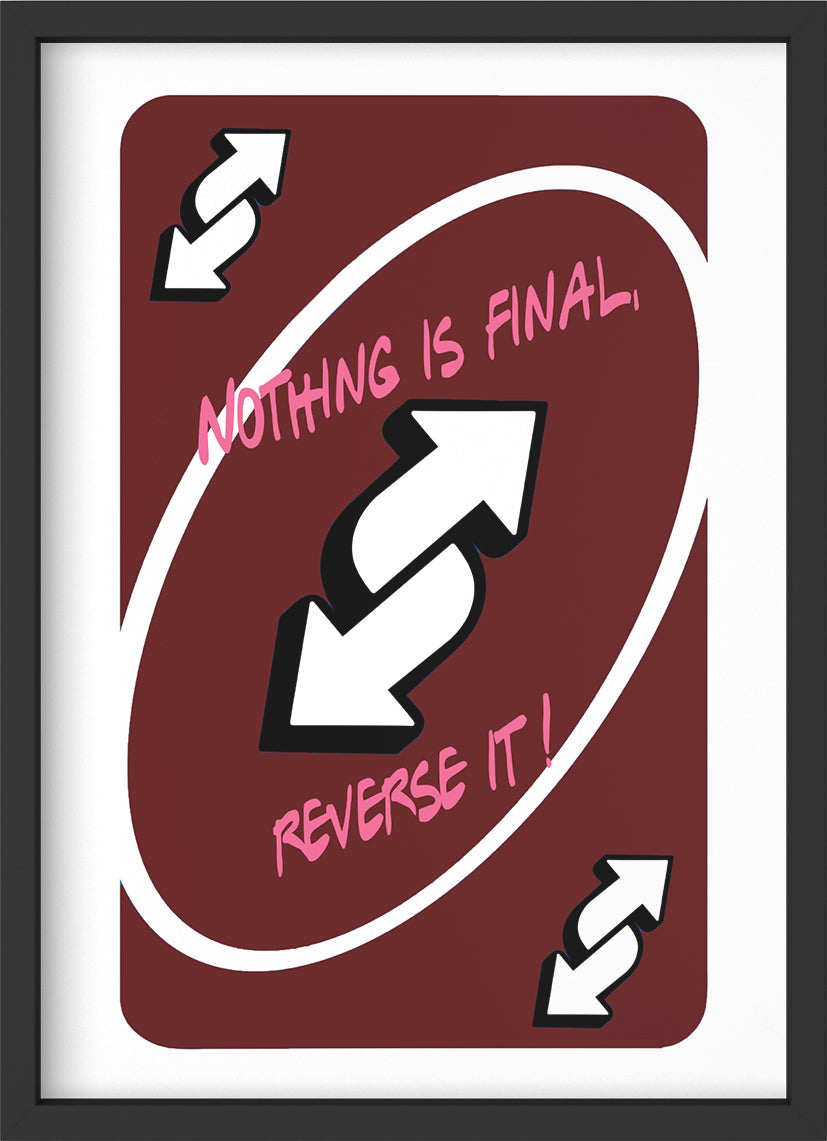 reverse it! - Poster mit Premium-Rahmen