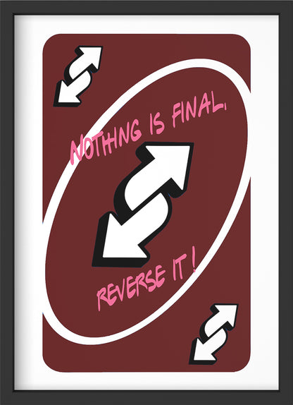 reverse it! - Poster mit Premium-Rahmen