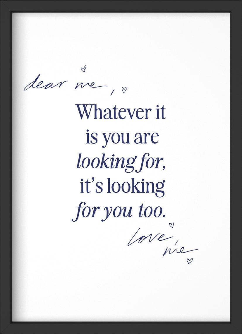 whatever it is - Poster mit Premium-Rahmen