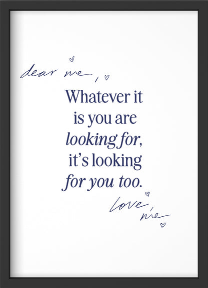 whatever it is - Poster mit Premium-Rahmen