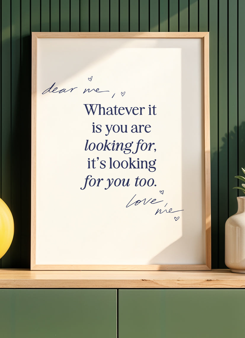 whatever it is - Poster mit Premium-Rahmen